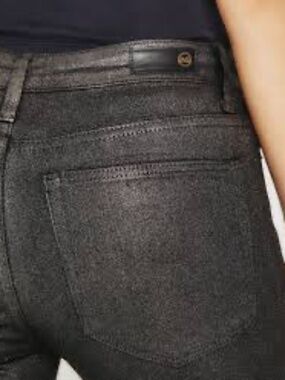 AG Farrah Skinny Ankle Luminous Gunmetal Size 29